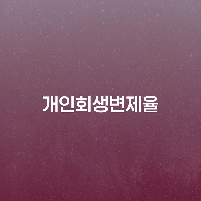 개인회생신청서류 개인회생 문제해결방법 중요 포인트