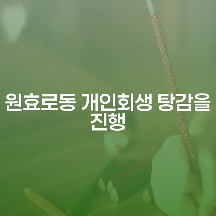 원효로동 개인회생 탕감을진행