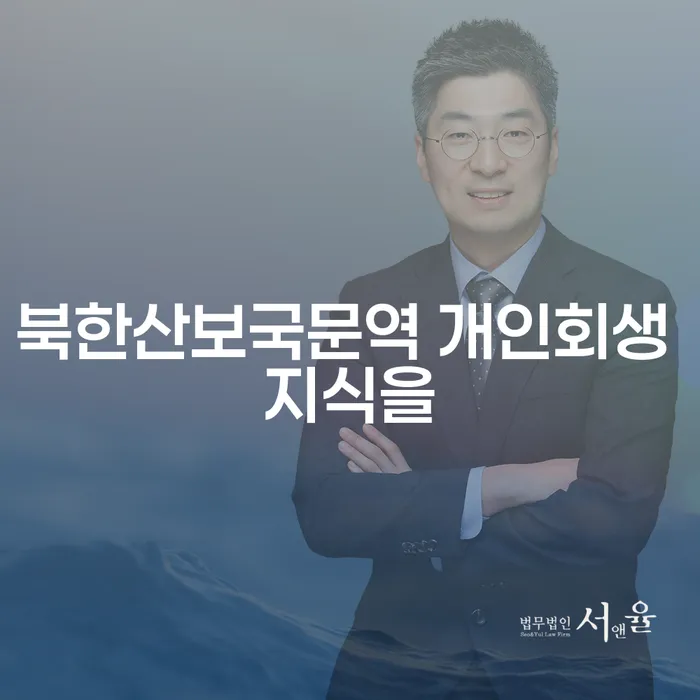 북한산보국문역 개인회생 지식을