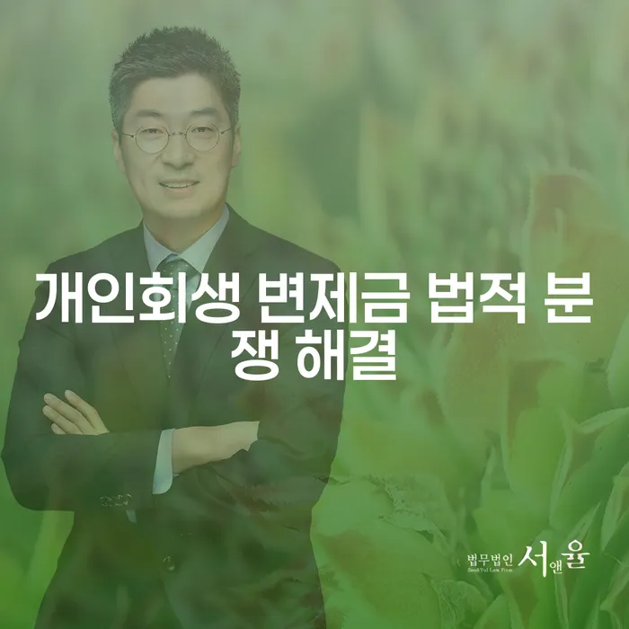 개인회생 변제금 미납 시 법적 분쟁 해결 방법은 무엇인가요?