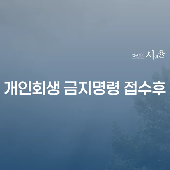 개인회생 금지명령 접수후, 삼척시에서 어떻게 해결할 수 있을까요?